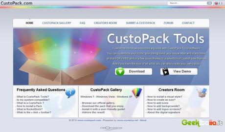 Ecco come modificare il tema di Windows 7, Vista ed Xp!!! (CustoPack)