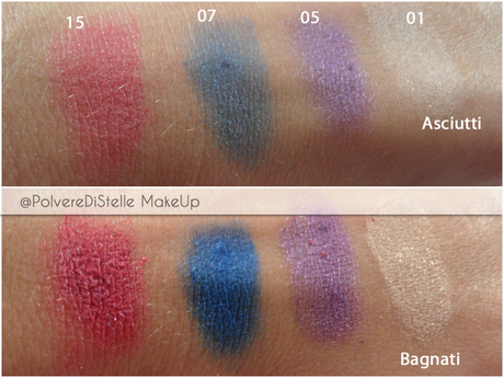 Swatches Pigment Loose Eyeshadows - KIKO 2°Parte