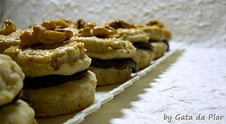 SCONES ALLE NOCI E CUORE CREMOSO DI CIOCCOLATO