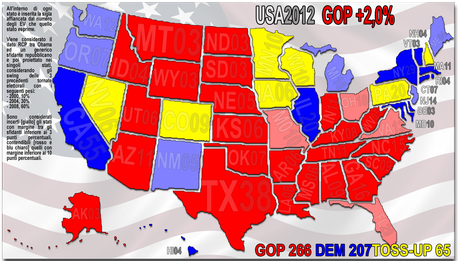 USA 2012: GOP +2,0%, Cain di misura su Romney, sfida incerta