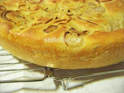 La mia focaccia con scalogno