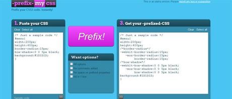 prefix strumenti per css on line