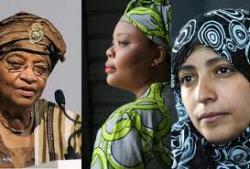 Tre donne premio Nobel per la Pace