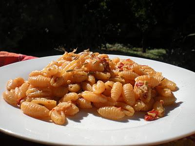 Gnocchetti sardi gialli con Carciofi e Finocchietto