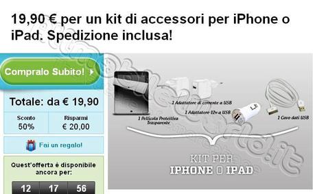 Super Offerta kit accessori iPhone / iPad : Prezzo interessante su Groupon