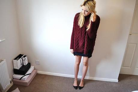 burgundy knit lovers