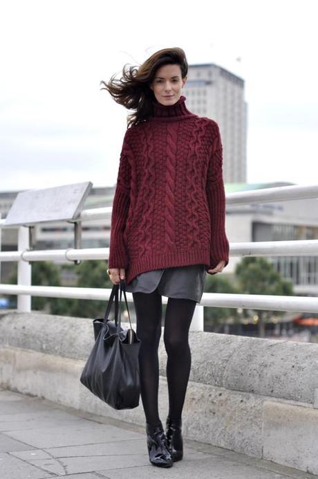 burgundy knit lovers