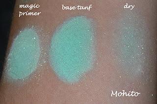 Aleguaras Minerals: Ombretti azzurri e verdi swatches (parte seconda)