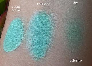 Aleguaras Minerals: Ombretti azzurri e verdi swatches (parte seconda)