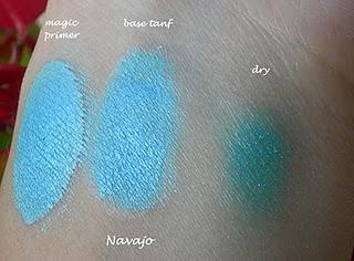 Aleguaras Minerals: Ombretti azzurri e verdi swatches (parte seconda)