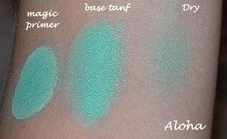 Aleguaras Minerals: Ombretti azzurri e verdi swatches (parte seconda)