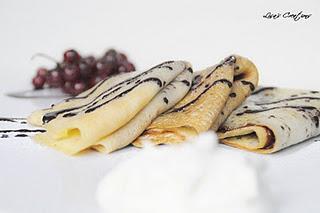 Crepes dolci farcite alla crema di Nocciole