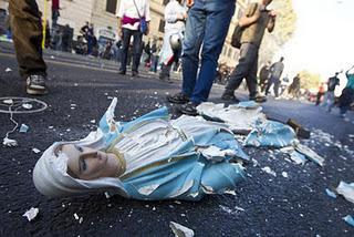 Roma ieri: manifestare la barbarie