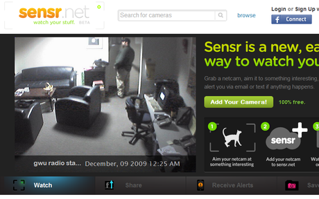 Monitorare una Webcam in Remoto con Sensr !!!