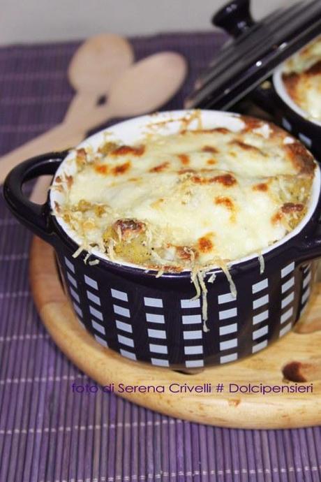 COCOTTE DI POLENTA AI FORMAGGI, PANNA E MASCARPONE di Dolcipensieri