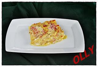 Lasagne con pesto di pistacchio e speck