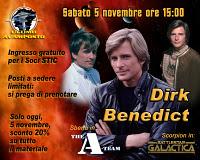 Dirk “Sberla” Benedict a Bologna il 5 novembre