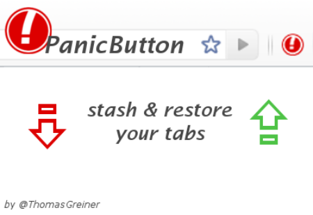 PanicButton Chiudere tutte le finestre di Chrome contemporaneamente con PanicButton