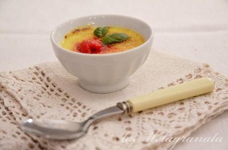 Crême brûlée al profumo di fava tonka.