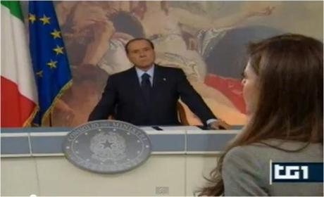 La finta intervista del Tg1 al Premier Silvio Berlusconi