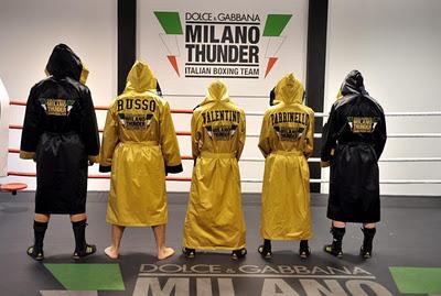 Presentation of the new Dolce  &Gabbana; Thunder boxing team 2011/2012