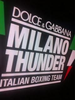 Presentation of the new Dolce  &Gabbana; Thunder boxing team 2011/2012