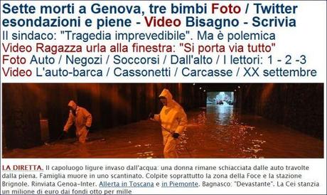 Alluvione a Genova, morti