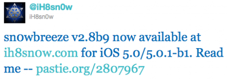 Aggiornamento Sn0wBreeze per Jailbreak iOS 5.0.1 Beta