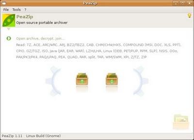 PeaZip strumento gratuito per la gestione degli archivi che permette di creare e visualizzare numerosi formati compressi.
