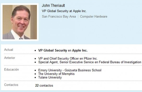 Il responsabile capo della sicurezza “John Theriault” lascia la Apple!!