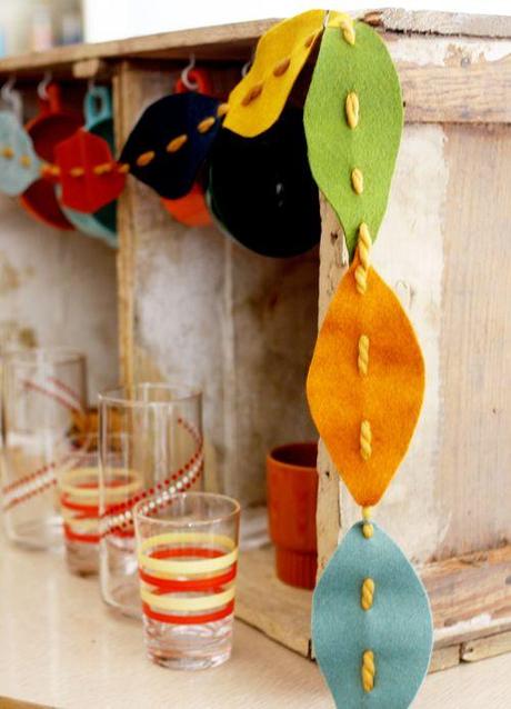 The Sunday craft project: fall leaves garland