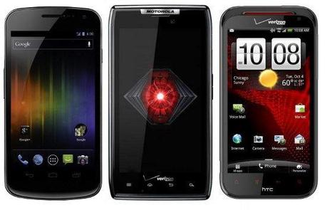 Quale comprare? Nexus Prime vs Droid RAZR vs HTC Rezound : Specifiche a confronto