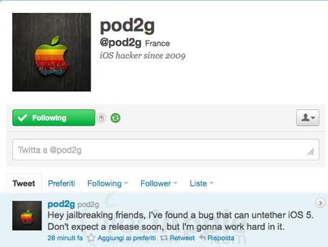 iOS 5, novità “untethered” dal famoso hacker pod2g!
