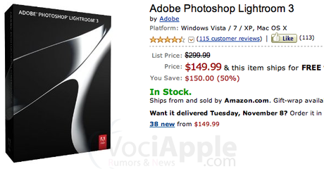 Adobe Photoshop Lightroom a soli $150