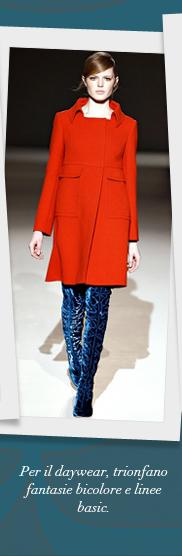 Alberta Ferretti, Seduzioni Sixties: colori e geometrie per l'autunno inverno 2011 2012