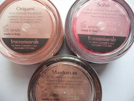 Review: Neve Cosmetics blush Origami, Soho e Manhattan