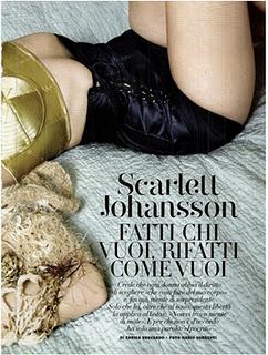 Scarlett Johansson sulla cover di Vanity Fair Italia Novembre 2011