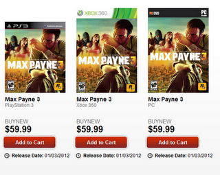 Max Payne 3 : Gamestop Canada diffonde la data di uscita