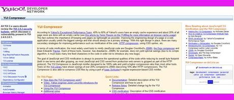yui-compressor strumenti di yahoo
