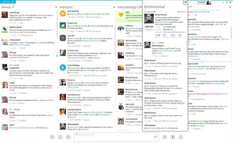 feature screenshot MetroTwit: Client Twitter per Windows ispirato al nuovo Windows 8