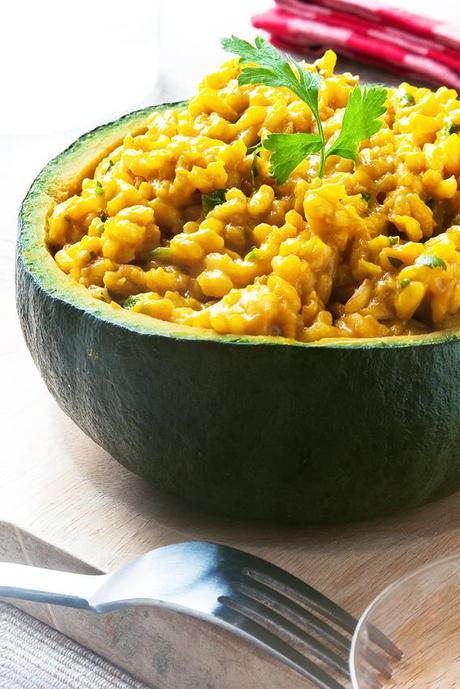 Risotto di zucca.