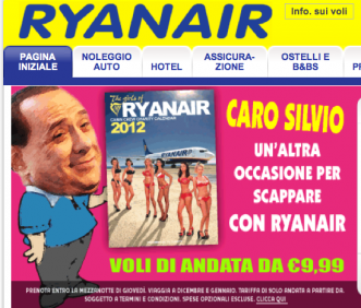 Silvio scappa con Ryanair