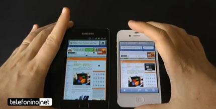 Iphone4svsGalaxys2 Apple Iphone 4s contro Samsung Galaxy s2 qualè il miglior Smartphone?