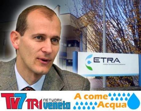 Il presidente di ETRA Stefano Svegliado a TV7Triveneta con il presidente Confservizi Veneto Lamberto Toscani