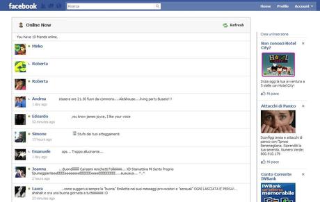 Vuoi sapere chi è online su Facebook risultando offline con Online Now !!!!