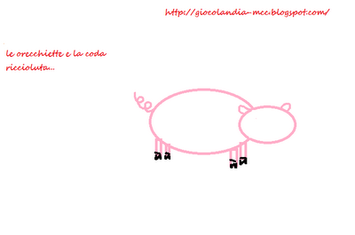 Mamma mi aiuti a disegnare?un simpatico maialino in 7 step