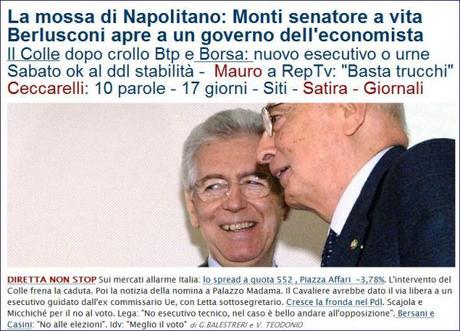 Crisi, Napolitano lancia Monti.. e Berlusconi?