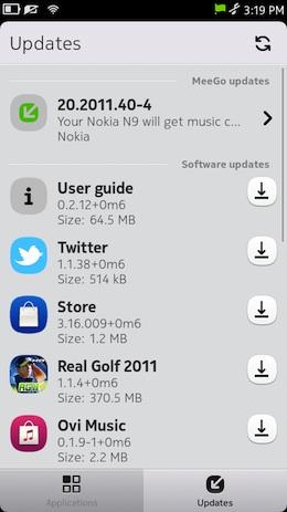 Nokia N9 Meego : Aggiornamento firmware v20.2011.40-4