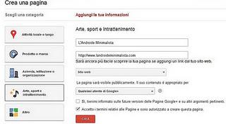 (Web) Come creare una pagina su G+