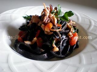 Tagliatelle al nero di seppia